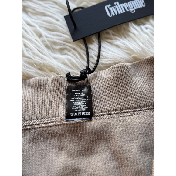 Civil Regime x No Tomorrow Ribbed Biker Shorts Size XL - Picture 7 of 8